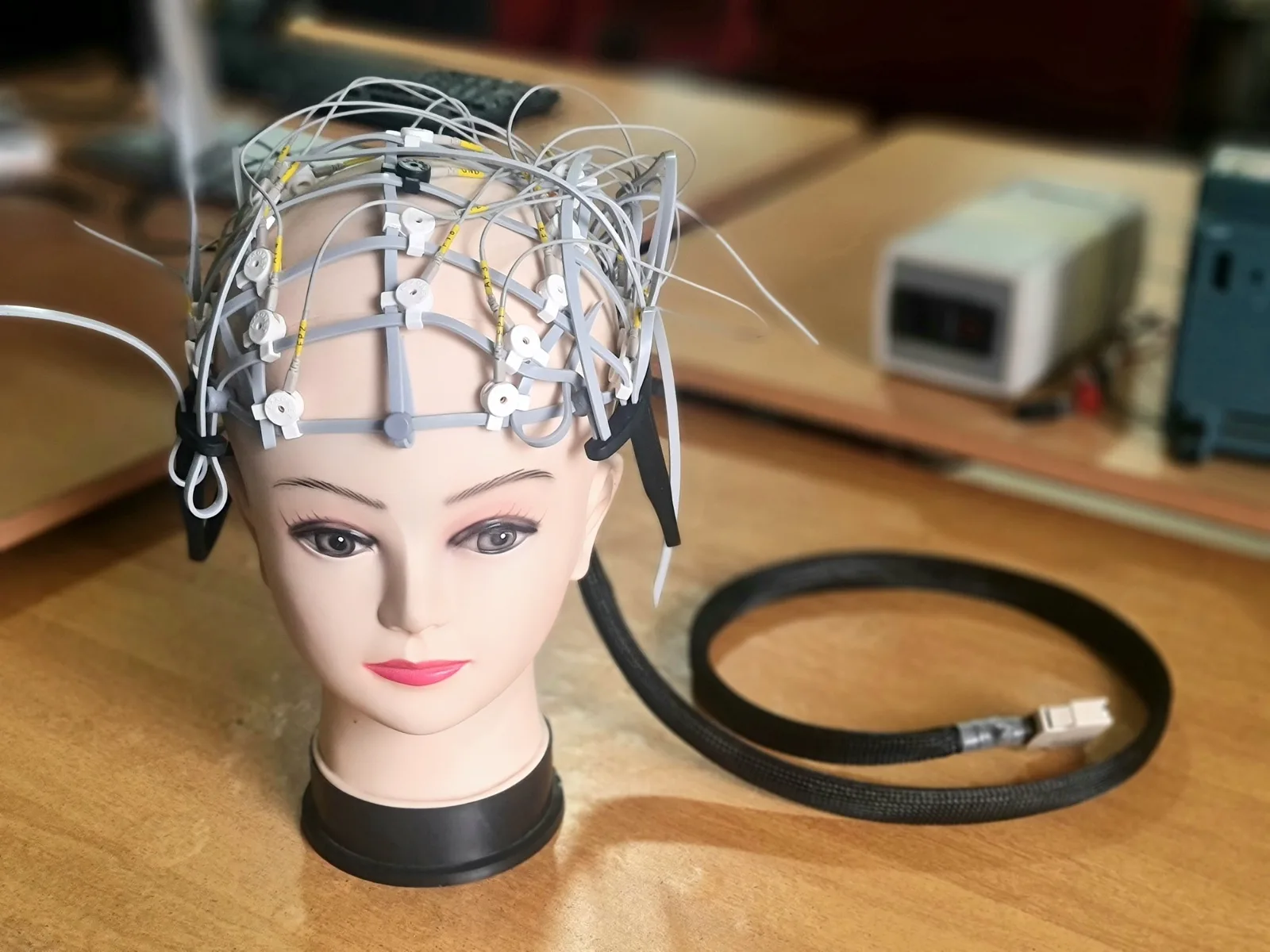 RapidCap EEG recording session in the Axxonet Research Laboratory